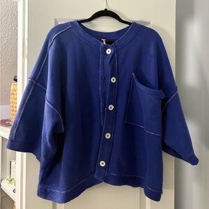 NWOT Free People Short Sleeve Cardigan